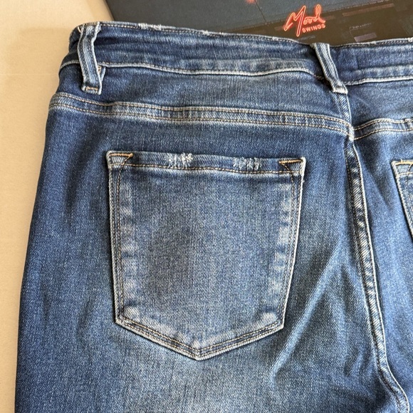 KanCan Distressed Skinny Jeans Medium Wash Raw Hem Stretch Denim Size 14 Women - Picture 14 of 15